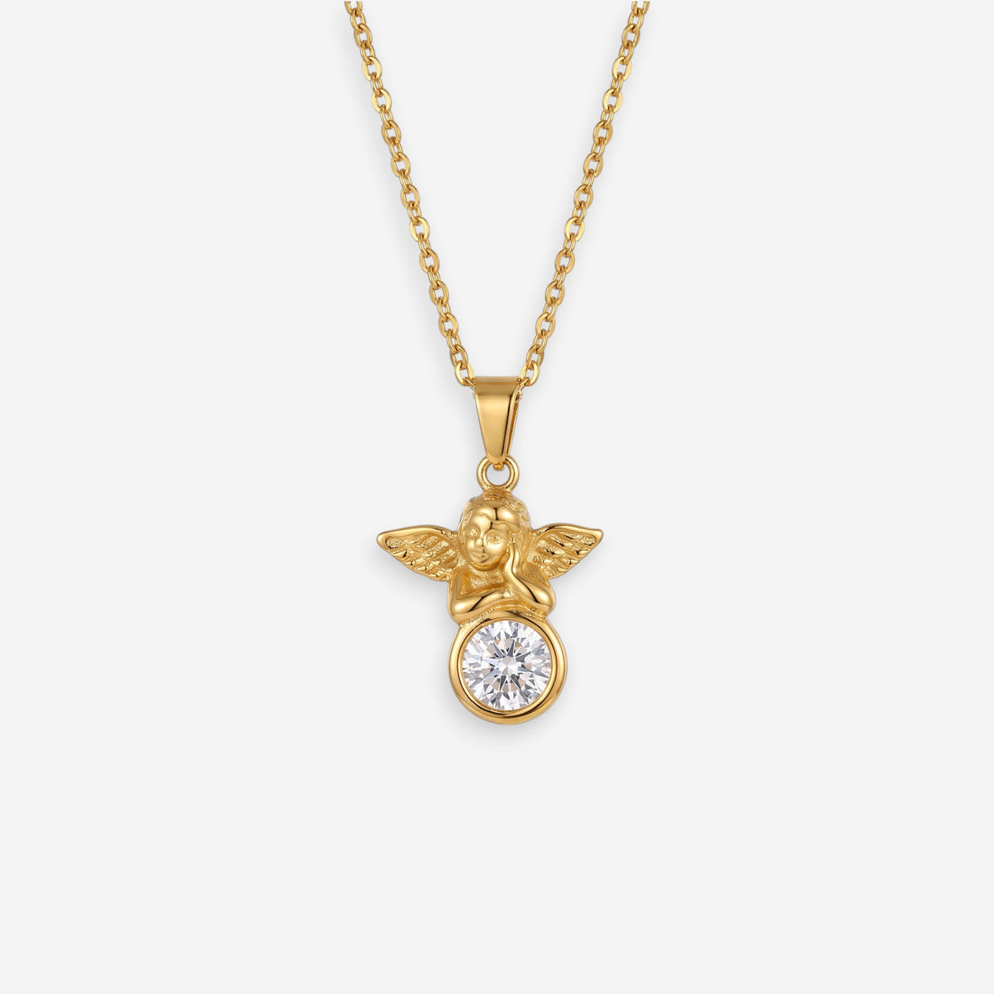 Evangeline Angel Pendant Necklace