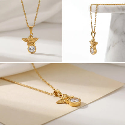 Evangeline Angel Pendant Necklace