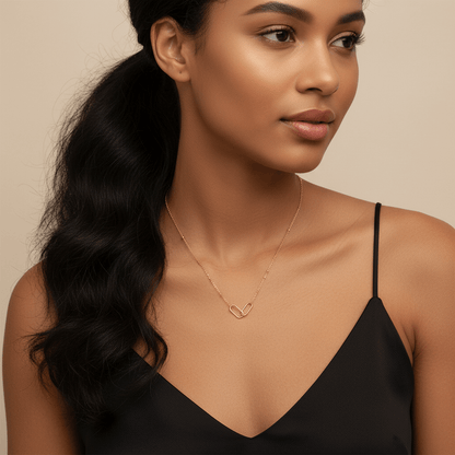 Linked Circles Necklace | Gold Interlocking Circle Necklace