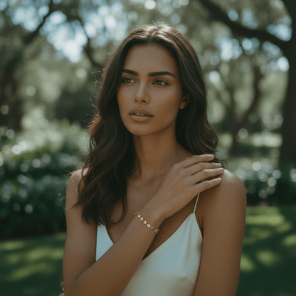 Starlight Chain Bracelet | Gold Star Link Bracelet
