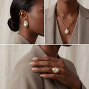 Theia Organic Baroque Pearl Necklace