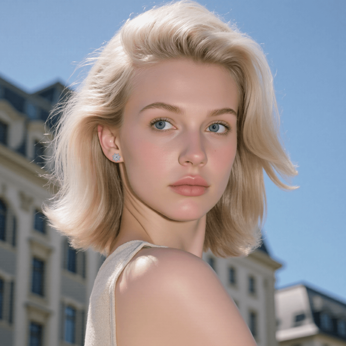Arctic Sparkle - Moissanite Earring