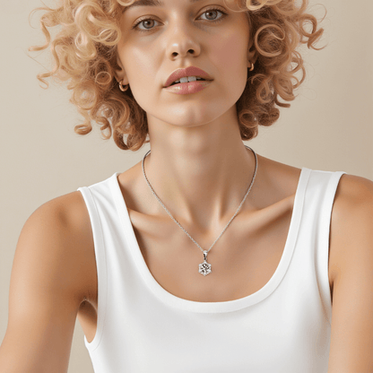 arctic sparkle necklace, moissanite necklace, sterling silver moissanite, 1 CT moissanite pendant, hypoallergenic necklace, gift necklace for her