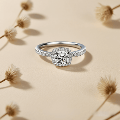 Tranquil Glow - Moissanite Ring